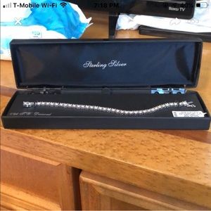 Sterling silver tennis bracelet